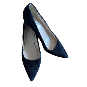 J Crew Women's Suede Black Stilettos High Heel Pumps Size 10.5